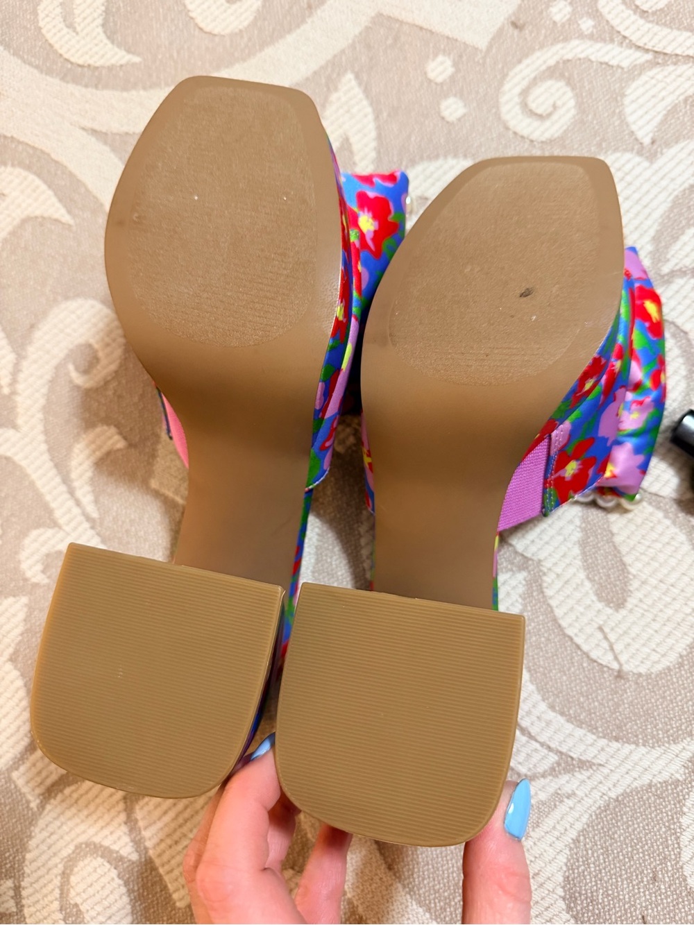 Betsey Johnson Maccie Floral Pearl Bow Platform  - Multicolor - Picture 6 of 7